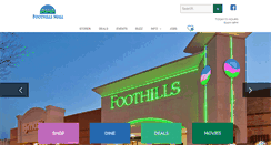 Desktop Screenshot of foothillsmall.com